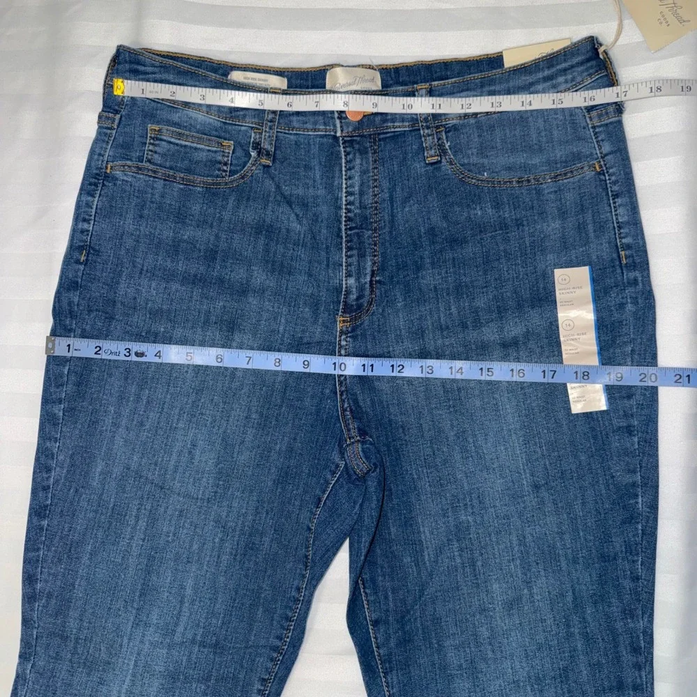 Universal Thread Womens‎ High-Rise Skinny Jeans Medium Wash Blue Size 14 Regular